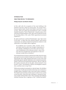 Introduction: 1968 from Revolt to Research
