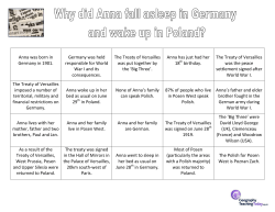 Anna was born in Germany in 1901. Germany was held