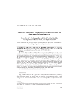 Influence of management and physiological factors on somatic