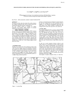 Mas et ZEOLITE ZONING IN DRILL HOLES OF THE COPAHUE