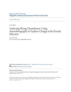 Analyzing Flying Chameleons: Using Autoethnography to Explore