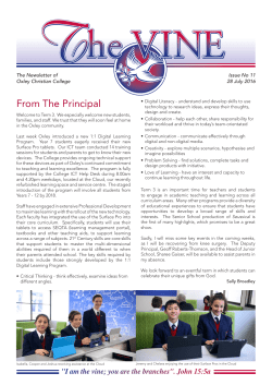 The Vine – Vol 11, 28 July 2016