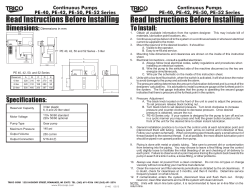 PE-40, 42, 50, 52 Instructions