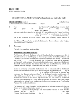 CONVENTIONAL MORTGAGE