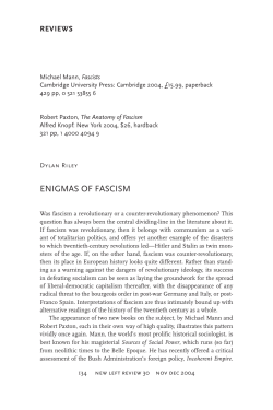 Enigmas of Fascism
