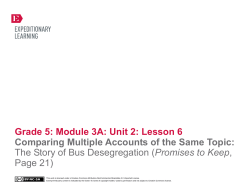 Grade 5: Module 3A: Unit 2