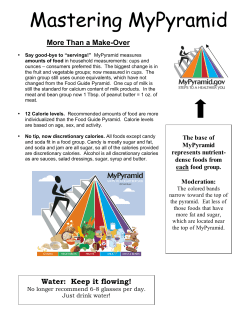 Mastering MyPyramid - University of Missouri