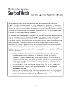 New and Updated Recommendations