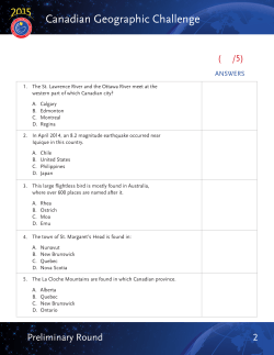 Canadian Geographic Challenge