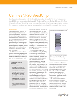 CanineSNP20 BeadChip