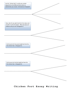 Chicken Foot Essay Writing
