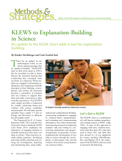 KLEWS to - National Science Teachers Association