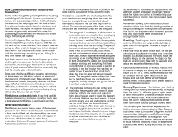 Mindfulness - Parent Information Center