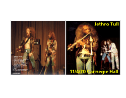 Jethro Tull 11-04-70 Carnegie H - Larry