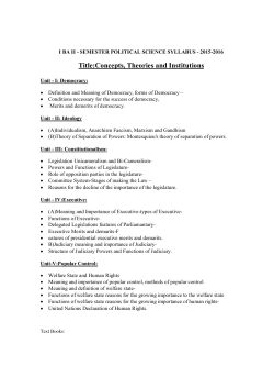 Political Science - Acharya Nagarjuna University