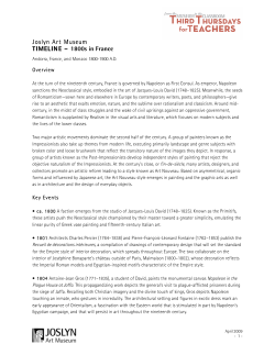 Timeline - 1800&ndash;1900, France