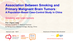Association Between Smoking and Primary Malignant Brain Tumors：