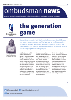 Ombudsman News &ndash; issue 139