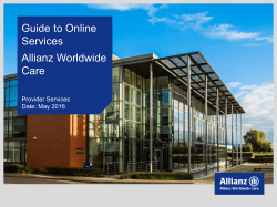 Guide to Online Services