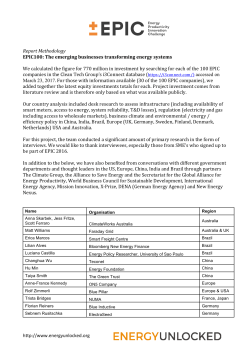 Methodology - Energy Unlocked