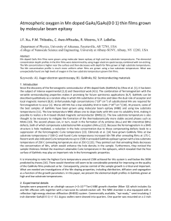 Atmospheric oxygen in Mn doped GaAs/GaAs(0 0 1) thin