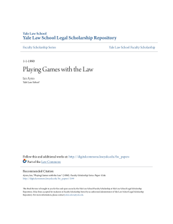 Playing Games with the Law