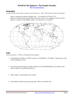 Human Populations and Demographics