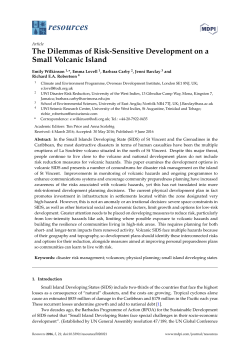 The Dilemmas of Risk-Sensitive Development on a Small Volcanic
