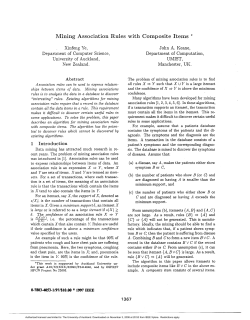 Mining Association Rules With Composite Items