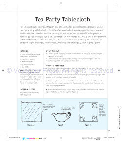 Tea Party Tablecloth