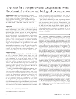 The case for a Neoproterozoic Oxygenation Event