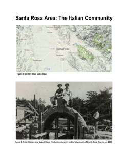 Santa Rosa Area The Italian Community