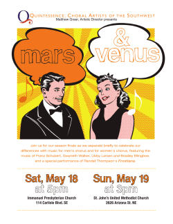 Immanuel Presbyterian Church 114 Carlisle Blvd. SE St. John`s