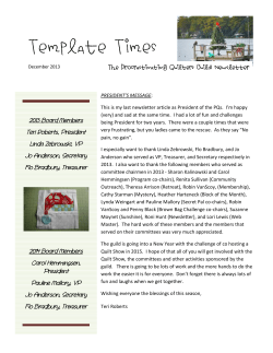 Dec 2013 - Procrastinating Quilters