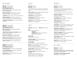 catering - Maya Del Sol