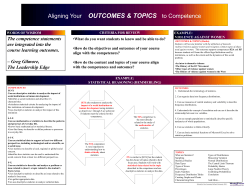 Aligning to Competency - School for New Learning
