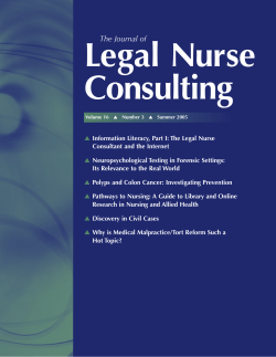 Information Literacy, and Neuropsychological Testing