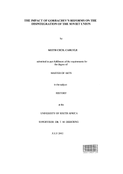 the impact of gorbachev`s reforms