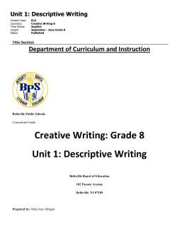 Descriptive Writing