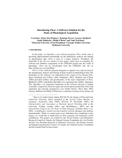 Rose et al. - PhonBank