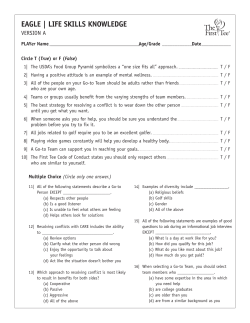 eagle | life skills knowledge - The First Tee of Connecticut