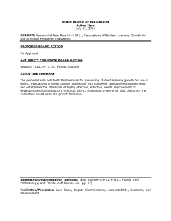 STATE BOARD OF EDUCATION Action Item July 23, 2015