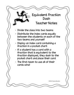 Equivalent Fraction Dash