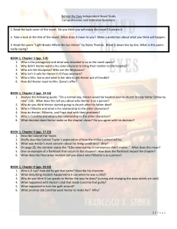 Behind the Eyes Comprehension Questions