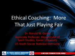 Ethical Coaching: More That Just Playing Fair