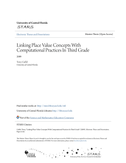 Linking Place Value Concepts With Computational