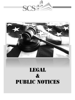 BANKRUPTCIES - Sierra Contractor`s Source