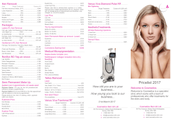 Pricelist - Cosmedics-skin Woldingham Surrey