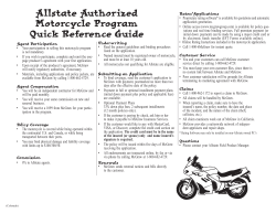 Allstate Authorized Motorcycle Program Quick