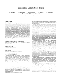 Generating Labels from Clicks